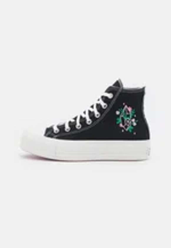 CHUCK TAYLOR ALL STAR LIFT - Sneaker high - black/wintage white/light artic pink