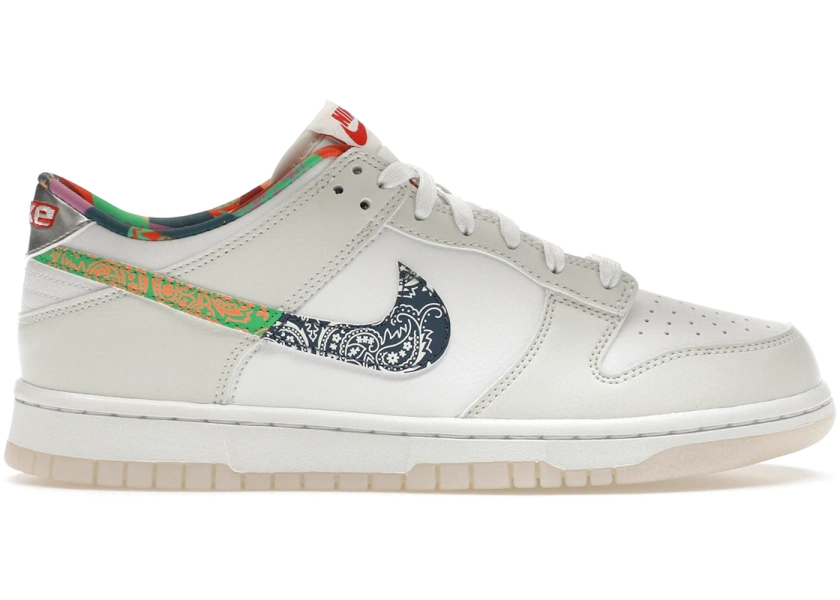 Nike Dunk Low White Multi-Color Paisley (GS)