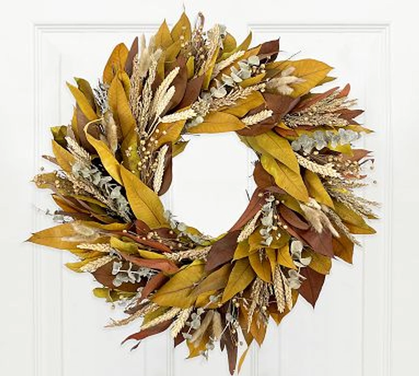 Dried Autumn Meadow Wreath