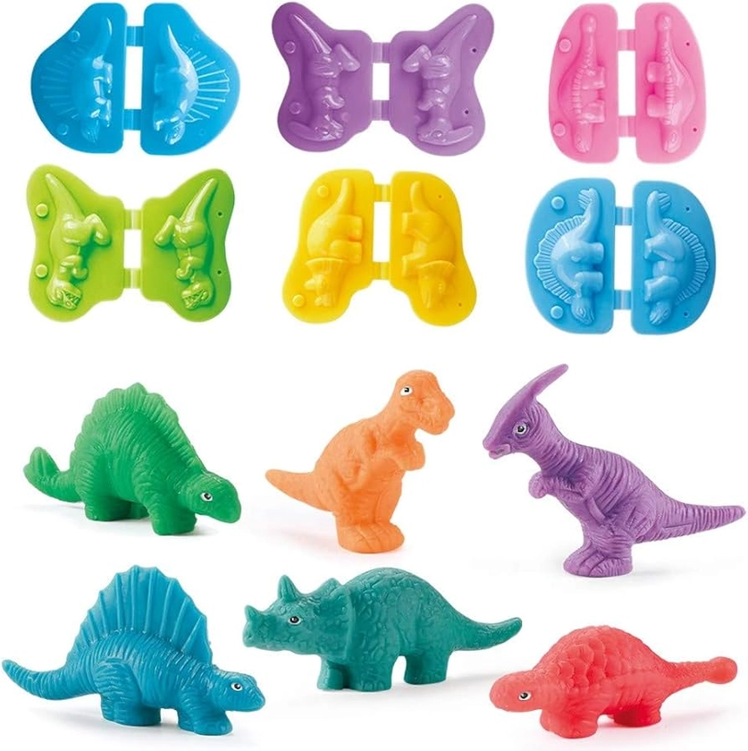 VConejo Color Dough Toys Dinosaur World Dough Set Creations Tools for Kid Play with Animals