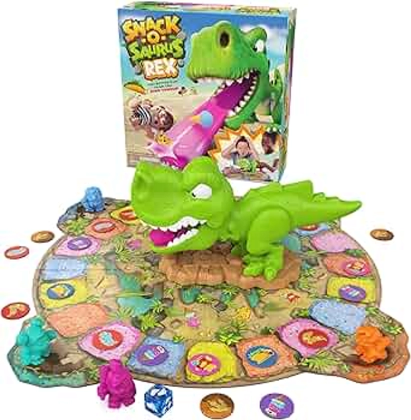 Snack-O-Saurus Rex – An Interactive Board Game for Snack Lovers & Dino Fans, Funny Family Game, Board Game for Family Game Night, for Kids Aged 5 & up