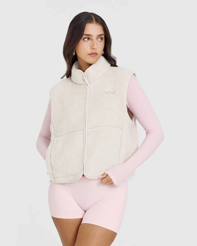 Zip Through Fleece Gilet | Sand