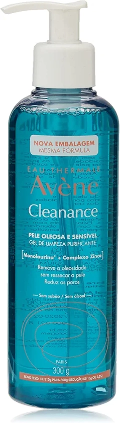 AVENE CLEANANCE GEL DE LIMPEZA 300G, Avène, 300g : Amazon.com.br: Beleza