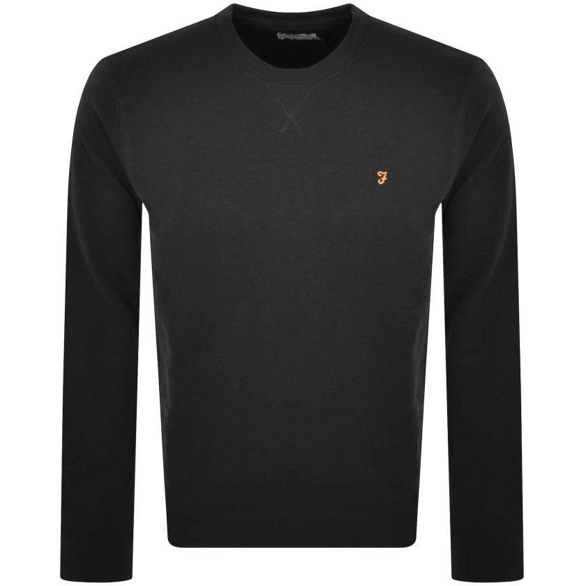 Farah Vintage Tim Sweatshirt Black | Mainline Menswear 