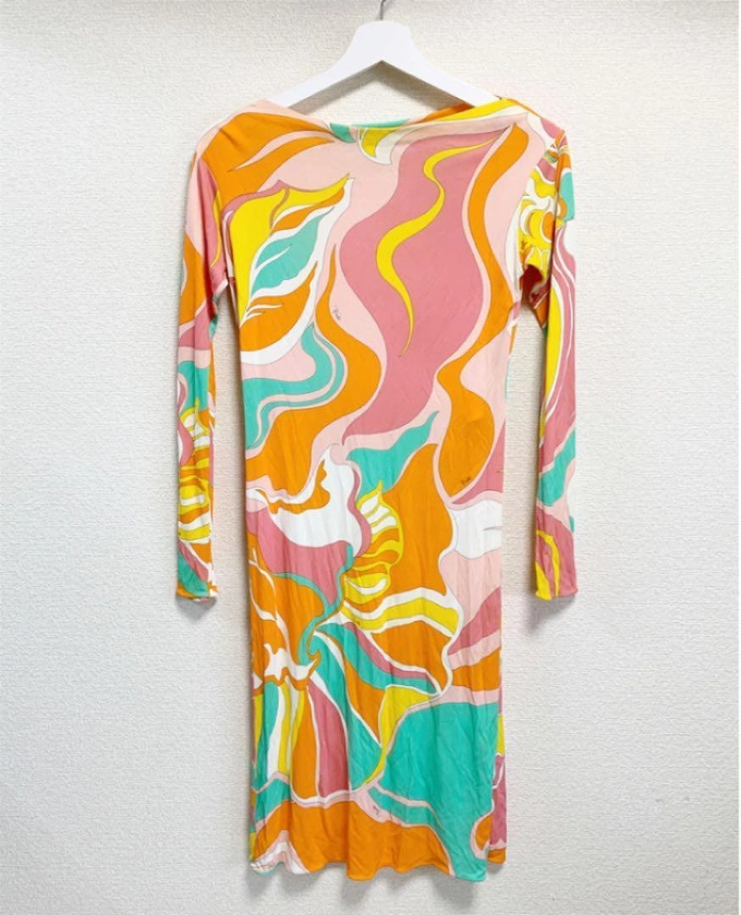 Emilio Pucci Pattern Silk Dress