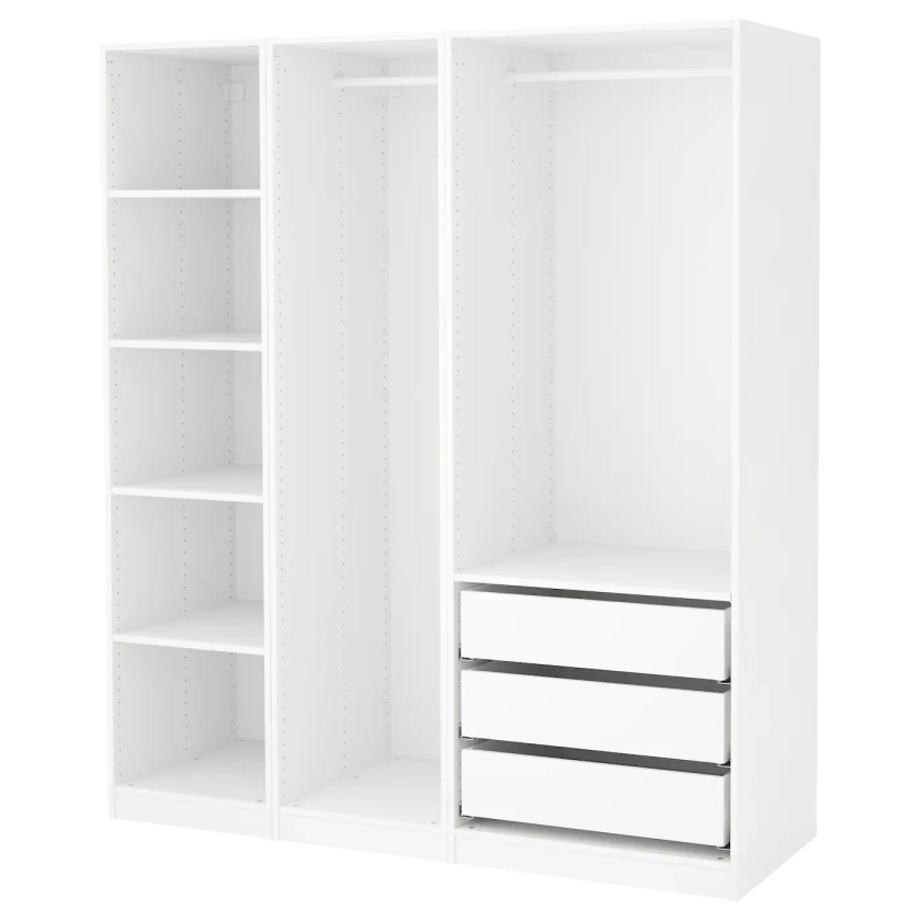 PAX Armoire-penderie - blanc 175x58x201 cm