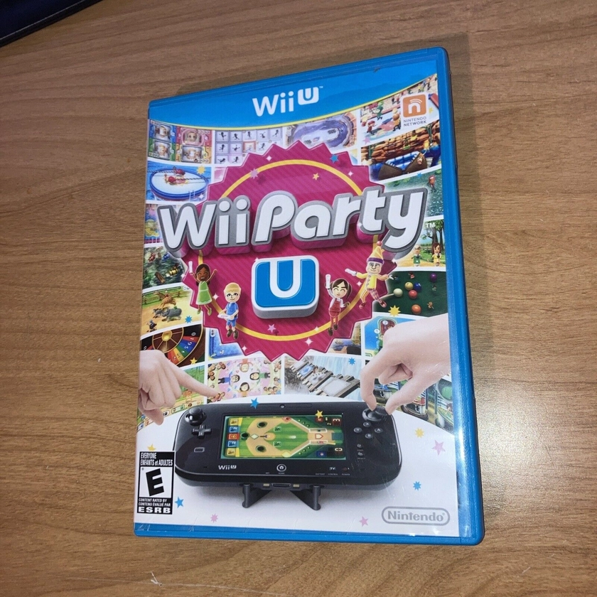 Wii Party U (Nintendo Wii U, 2013) CIB w/ Inserts Very Nice! Ships Next Day!!