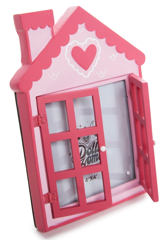 Dolls Home House Shaped Picture Frame - Pink