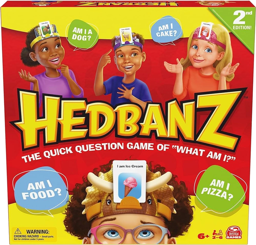 Hedbanz 2nd Edition Picture Guessing Board Game — Family Games | Games for Family Game Night | Kids’ Games | Card Games for Families and Kids Aged 6 and up : Amazon.co.uk: Toys & Games