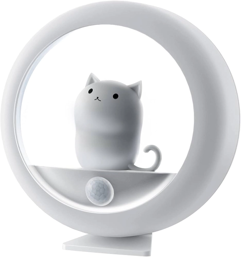 AIMILAR Night Light - Motion Sensor, Rechargeable & Magnetic | Perfect Gifts for Cat Lovers | Adjustable Brightness & 3 Mounting Options | Ideal Kids Night Lights for Bedroom or Bathroom - Amazon.com