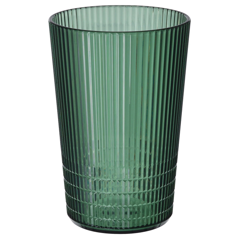 KALLSINNIG glass, plastic green, 13 oz - IKEA