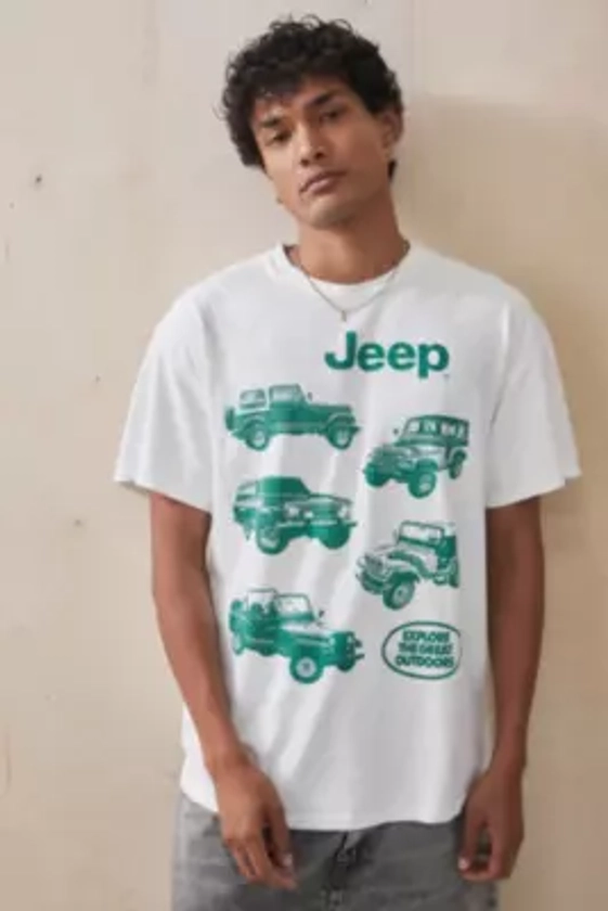 UO White Jeep T-Shirt 