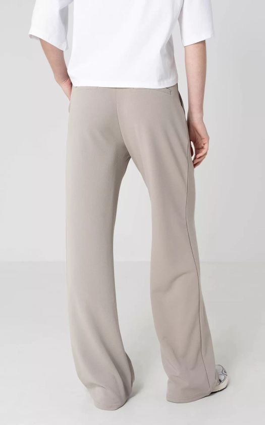 Basic wide leg broek - Taupe | Guts & Gusto | GUTSGUSTO.COM