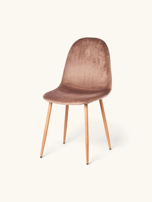 Fluwelen stoel | Polyester/ijzer/populier/schuim. 40 x 47 x 87 cm. | Søstrene Grene
