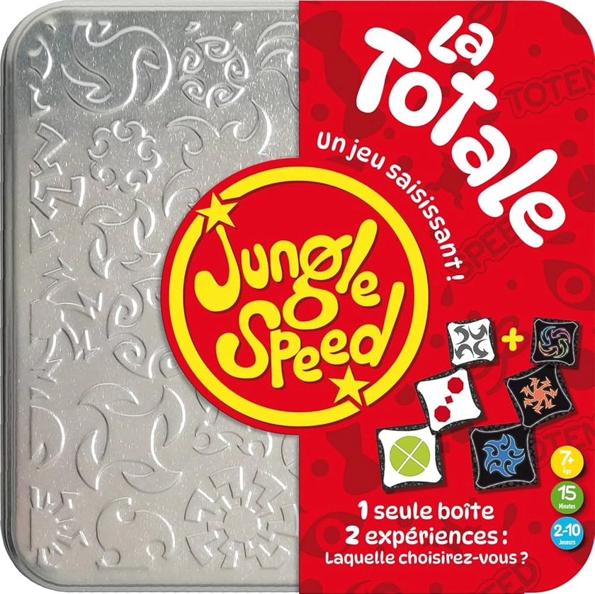 Asmodee - Jungle Speed La Totale - Jeux de société - Jeux de Cartes - Jeu d'ambiance -Jeu de rapidité et d'observation à partir de 7 Ans - 2 à 10 Joueurs - 15 Min - Version Française