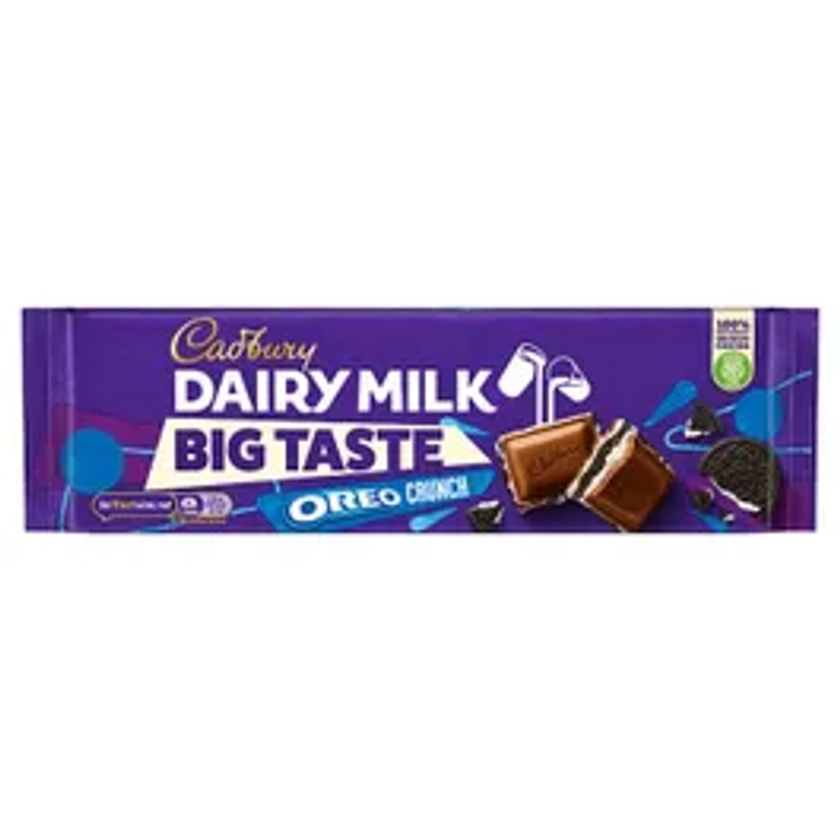 Cadbury Dairy Milk Big Taste Oreo Crunch Chocolate Bar, 300g