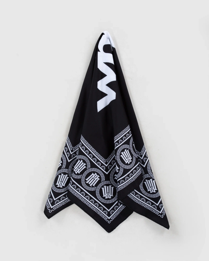 ACCENT BANDANA SCARF - BLACK