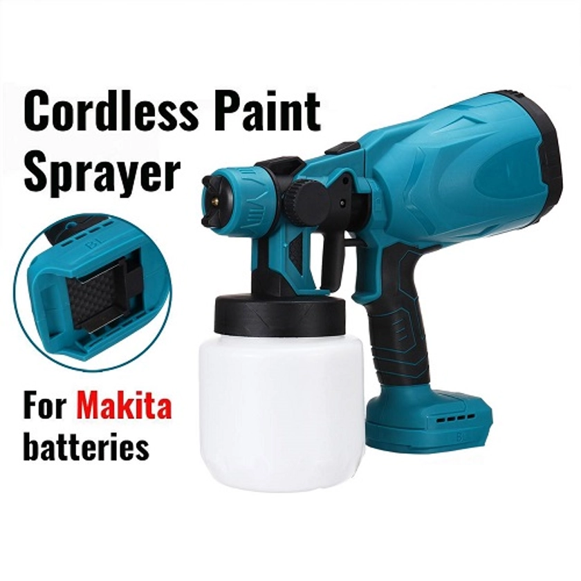 Makita 18V Li-Ion Cordless Paint Spray Gun 800ml