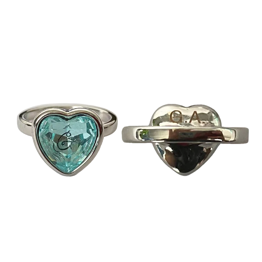 G Blue Gem Heart Ring - Gracie Abrams Official Store