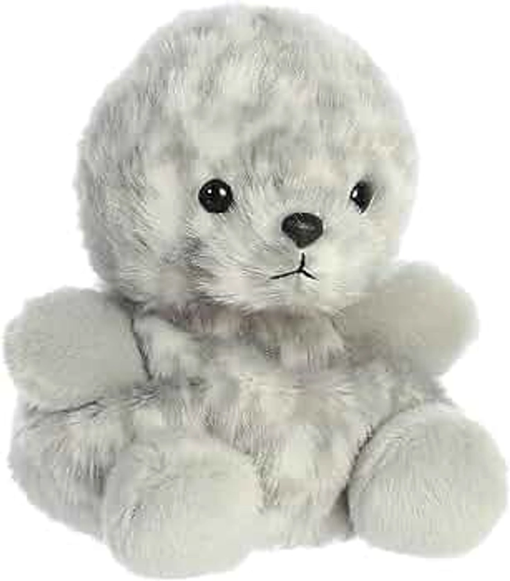 Aurora® Adorable Palm Pals™ Marina Harbor Seal™ Stuffed Animal - Pocket-Sized Play - Collectable Fun - Grey 5 Inches