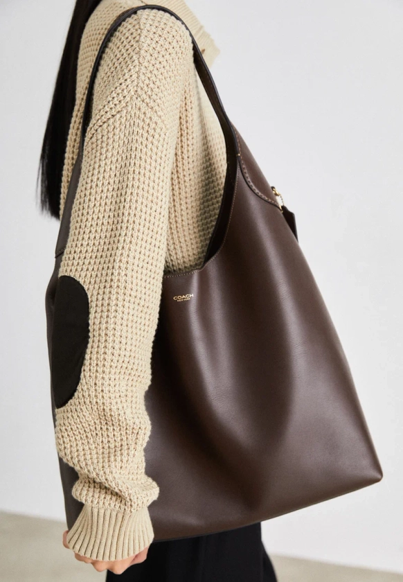 Coach BROOKLYN SHOULDER BAG 39 - Cabas - maple/marron foncé - ZALANDO.FR