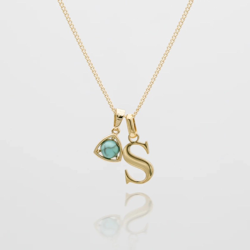 Kayla Initial & Birthstone Necklace