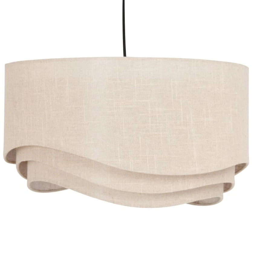 Suspension en tissu beige D50 Wavea | Maisons du Monde