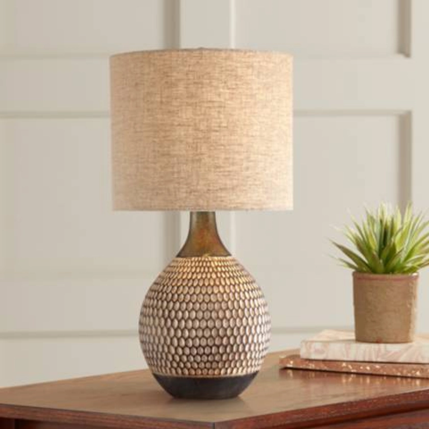 Emma Brown Ceramic Mid-Century Table Lamp