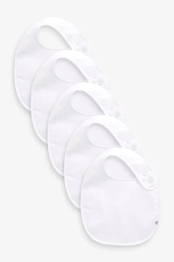 Buy White Bibs 5 Pack from the Next UK online shop