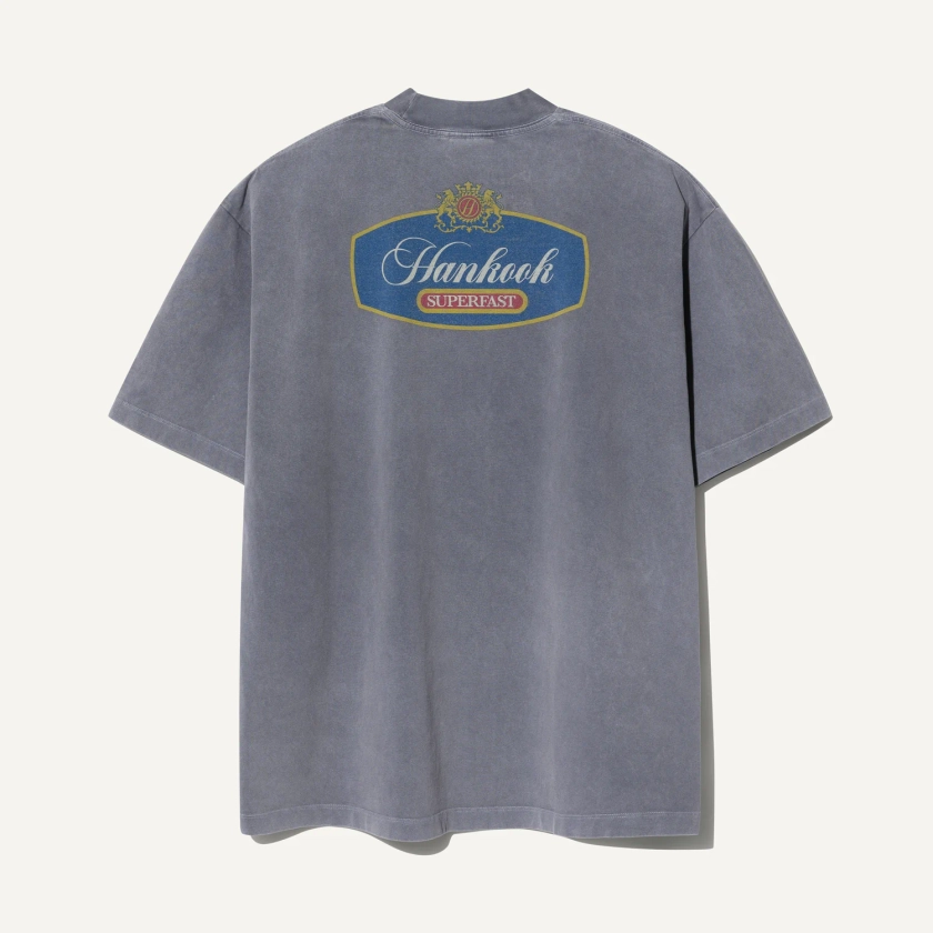 (Superfast™ x Hankook Tire) Crest Bold Neck T-shirt Gray