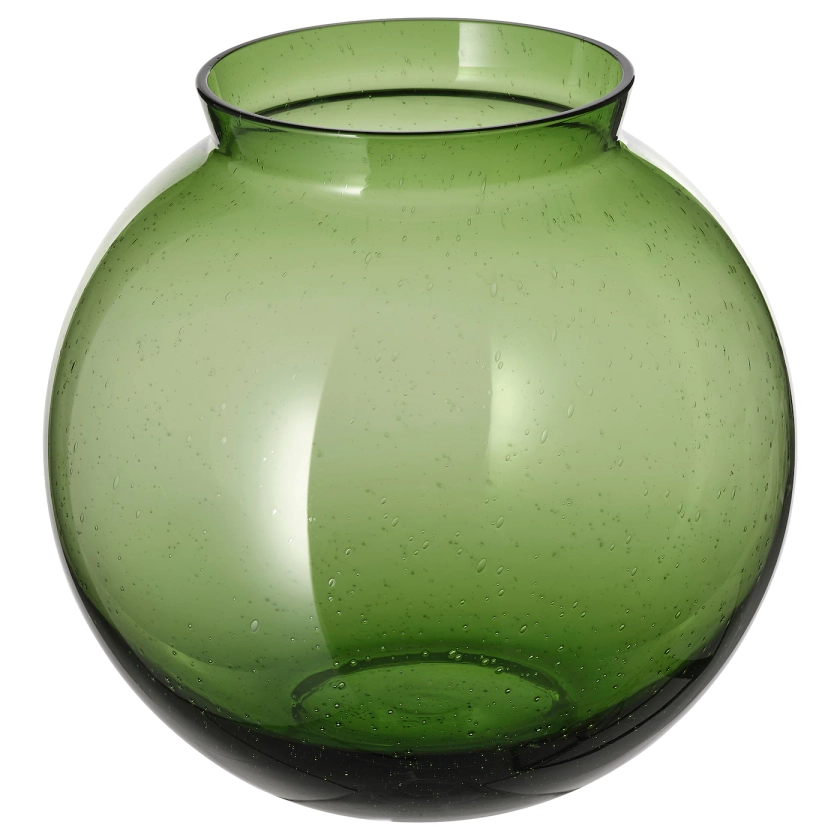 KONSTFULL Vase - vert 19 cm