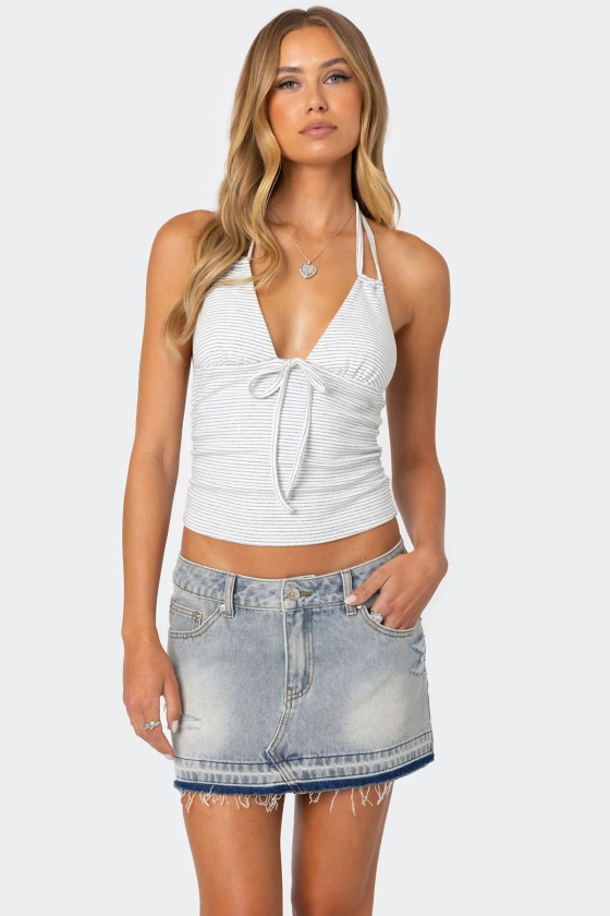 Lanai Striped Halter Top