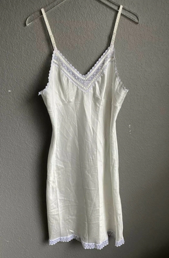 Vintage Christian Dior Silk Night Gown Chemise Slip White Lace M L - Etsy Australia