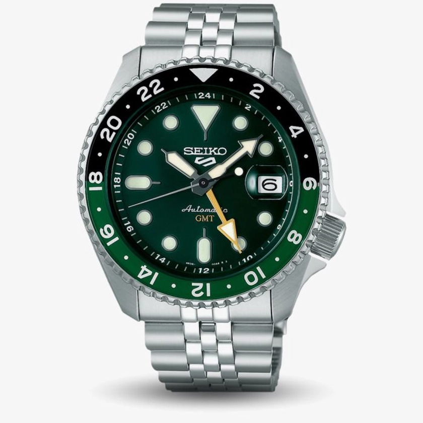 Seiko 5 Sports SKX Series GMT Green Dial Watch SSK035K1