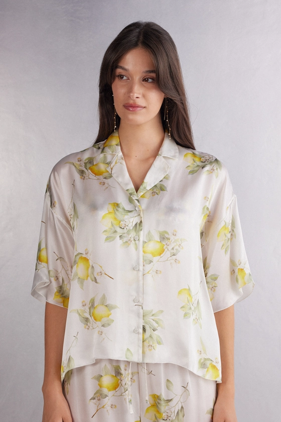 Vacanze Italiane Short-Sleeved Silk Shirt - Intimissimi