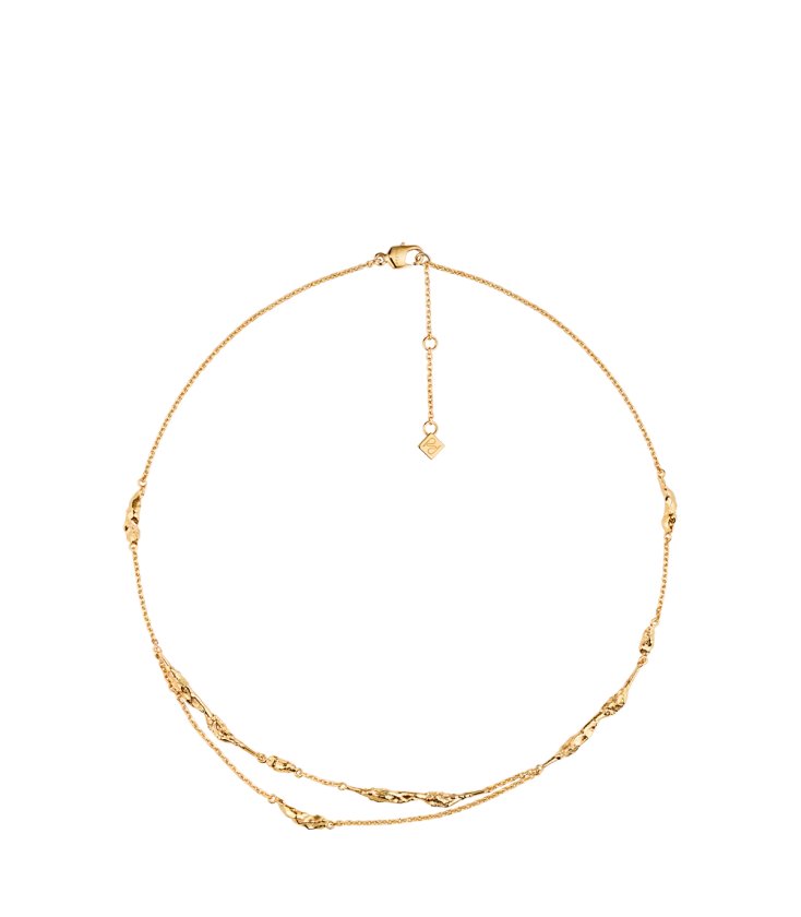 Polène | Chain - Eroz Double - 24 carat gold gilded 