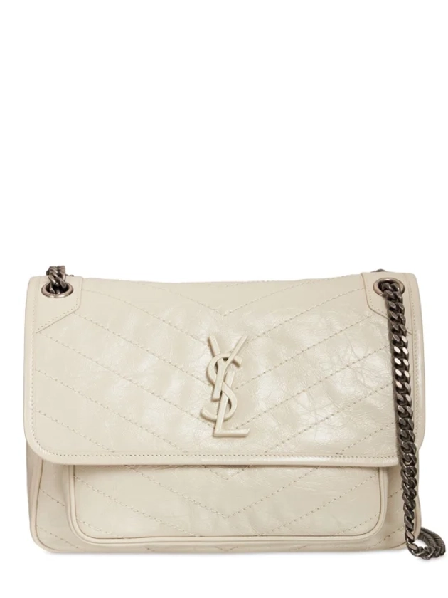 Medium niki vintage leather shoulder bag - Saint Laurent - Women | Luisaviaroma