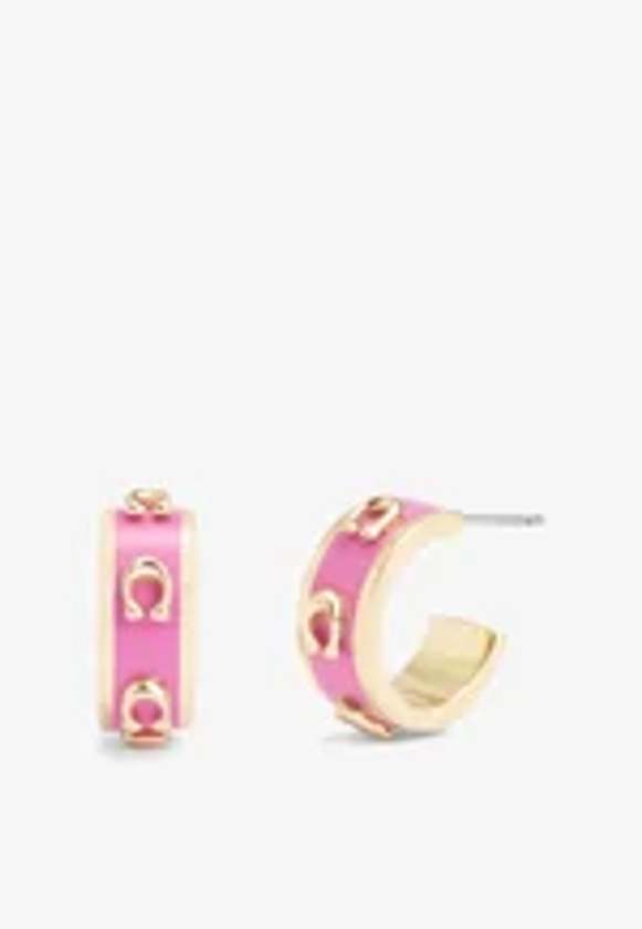 SIGNATURE C HUGGIE - Boucles d'oreilles - pink