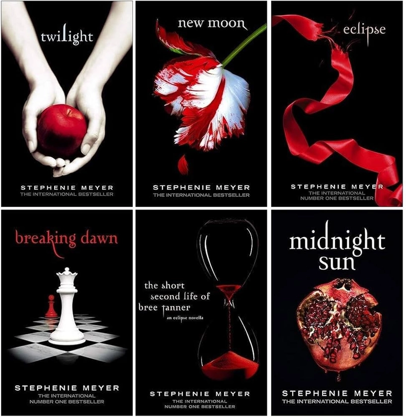 The Twilight Saga Series by Stephenie Meyer 6 Books Collection Set [Twilight, New Moon, Eclipse, Breaking Dawn, Midnight Sun (Hardback) and The Short Second Life Of Bree Tanner (Hardback)]