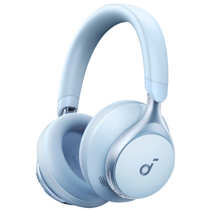 Soundcore by Anker Space One Over-Ear Sound Isolating Bluetooth Headphones - Sky Blue | Best Buy Canada