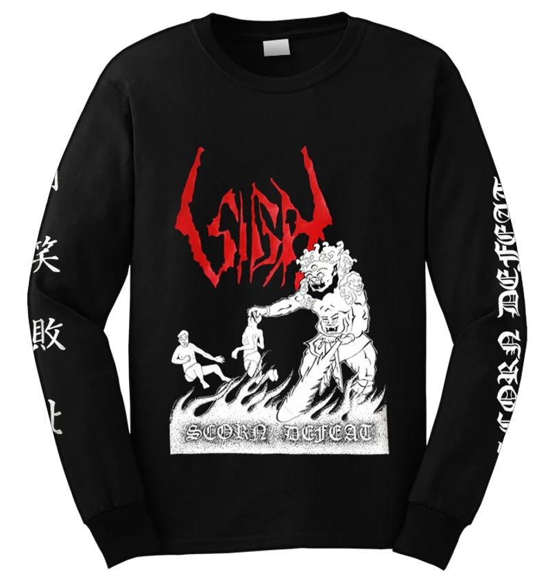 SIGH - 'Scorn Defeat - Red Logo' Long Sleeve