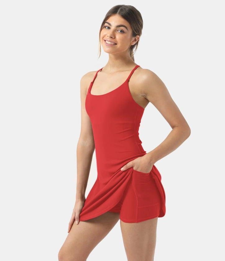 Women’s Softlyzero™ Plush Backless Active Dress - Halara 