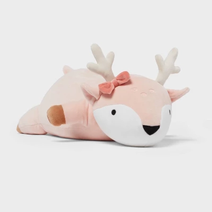 Pink Deer Kids' Weighted Plush - Pillowfort™