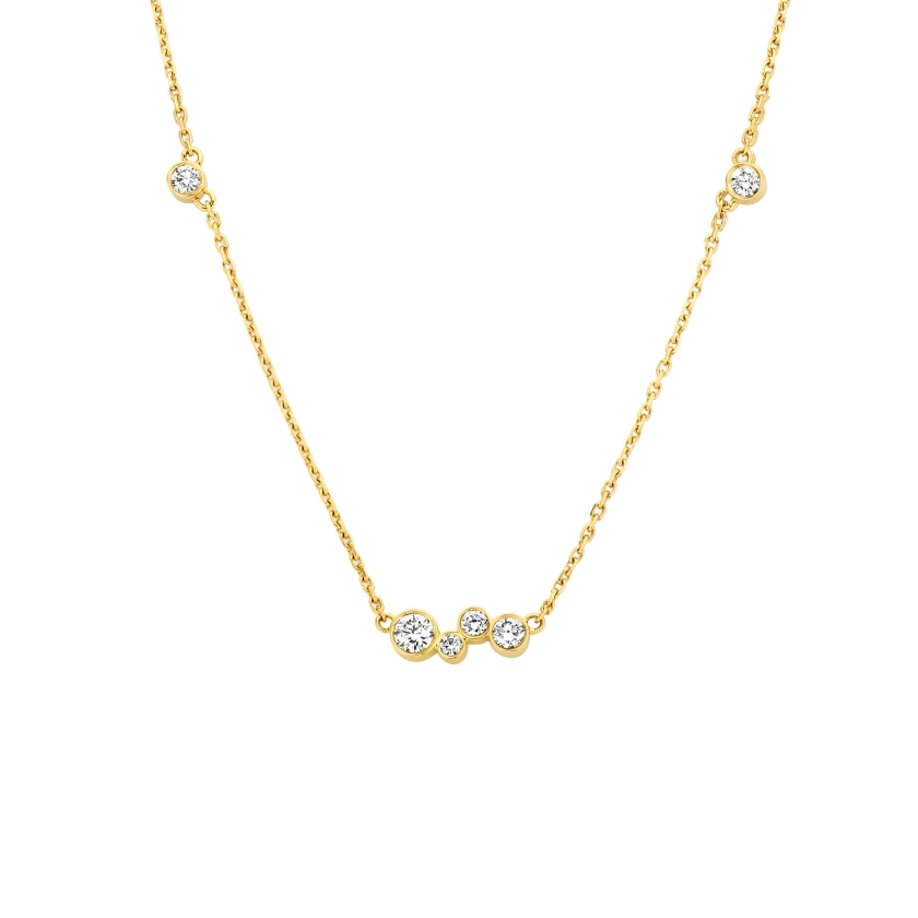18k Recycled Gold Diamond Necklace| Kimai