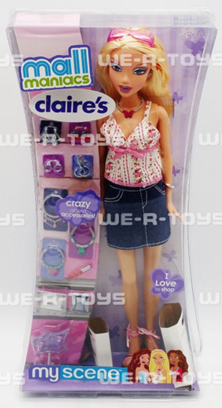 Barbie My Scene Mall Maniacs Claire's Doll Mattel 2005 #J1095 NRFB