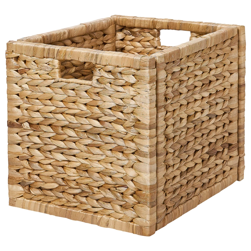 LABBSAL basket, handmade water hyacinth, 32x34x32 cm - IKEA