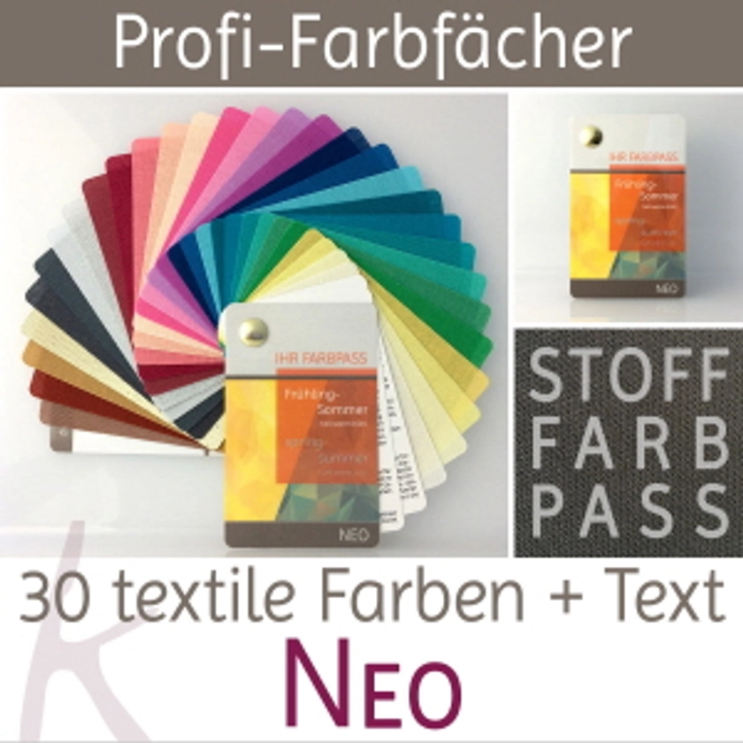 Stoff-Farbpass / Farbfächer Frühling mit 30 Farben - Neo