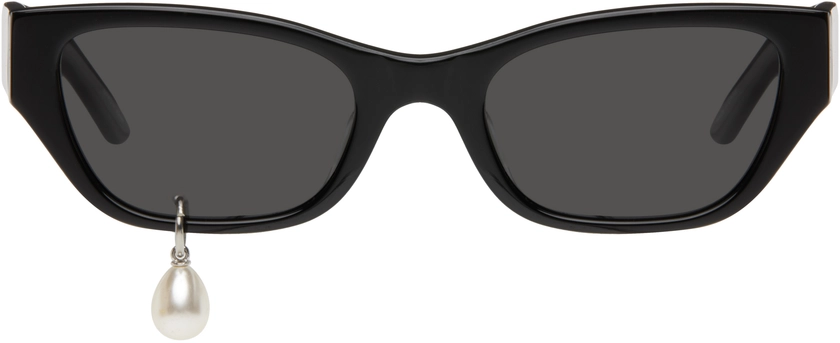 Black Pearl Tear Cat-Eye Sunglasses