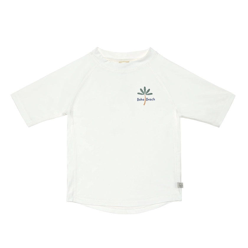 T-shirt anti-UV manches courtes enfants - Palmiers, blanc | Lässig