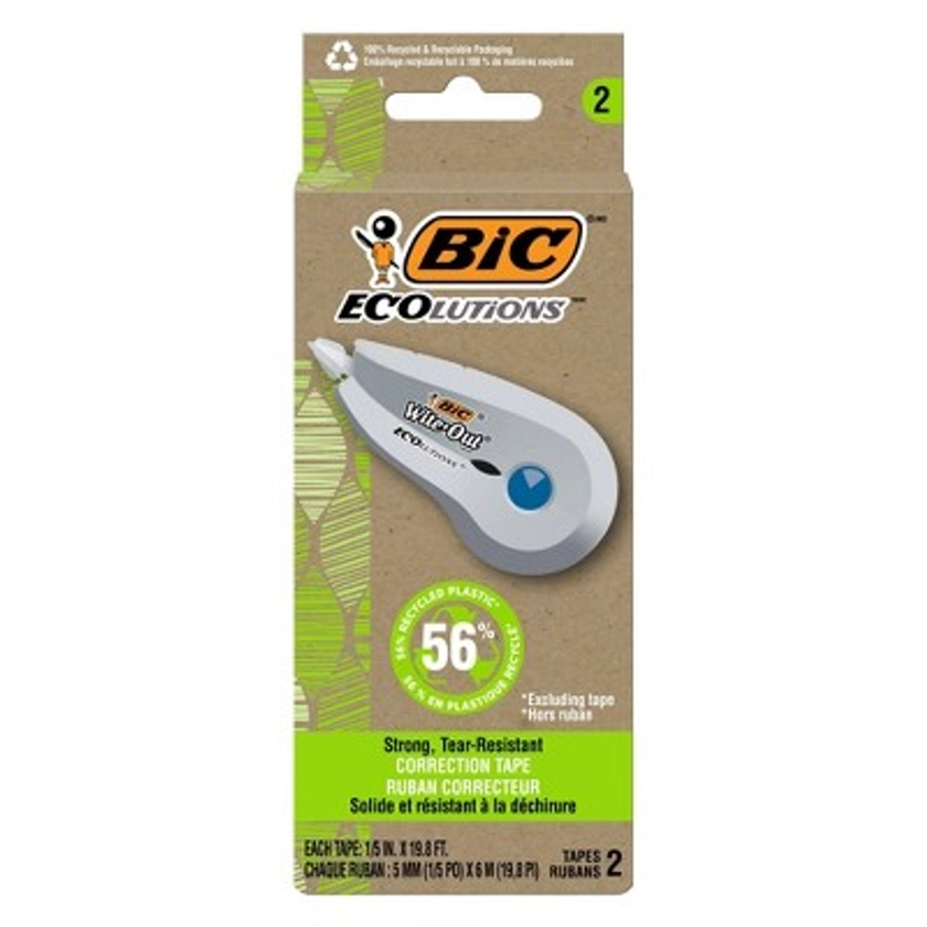 BiC 2pk ECOlutions Correction Tape